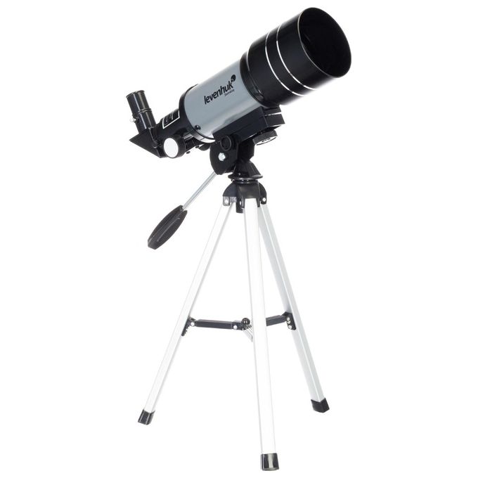 Levenhuk BLITZ 70S BASE Telescopio Rifrattore Achromatico 70 mm Focale 300 mm Montatura Altazimutale colore Grigio