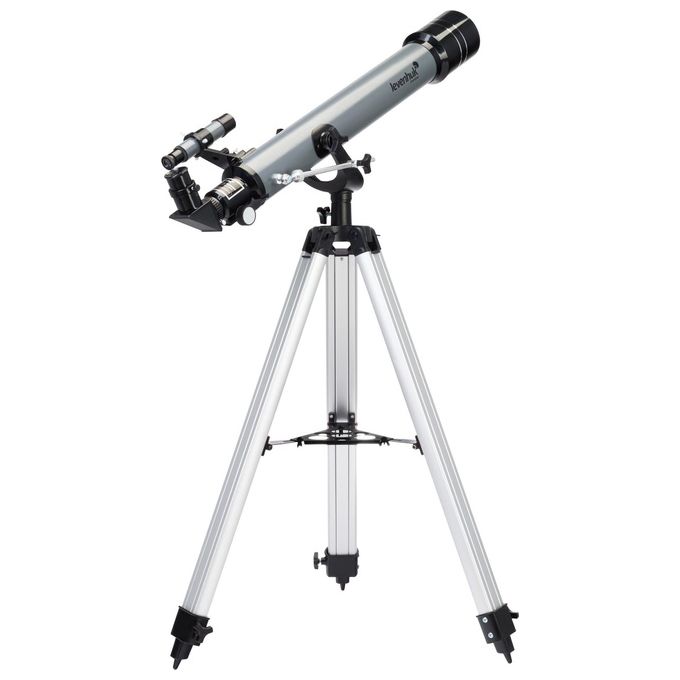 Levenhuk Blitz 70 BASE Telescopio Rifrattore da 70mm per Appassionati e Principianti con Treppiede e Un Ampio Set di Accessori