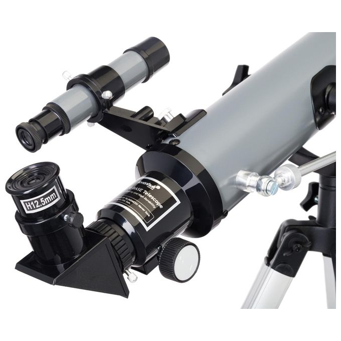 Levenhuk Blitz 70 BASE Telescopio Rifrattore da 70mm per Appassionati e Principianti con Treppiede e Un Ampio Set di Accessori