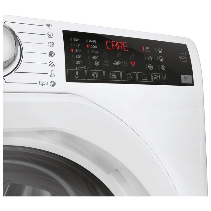 Hoover H-WASH 350 H3WP4474TAM6-1-S Lavatrice slim a carica frontale 7kg classe A 1400 giri 9 cicli Care controllo remoto Bianco 60x45x85