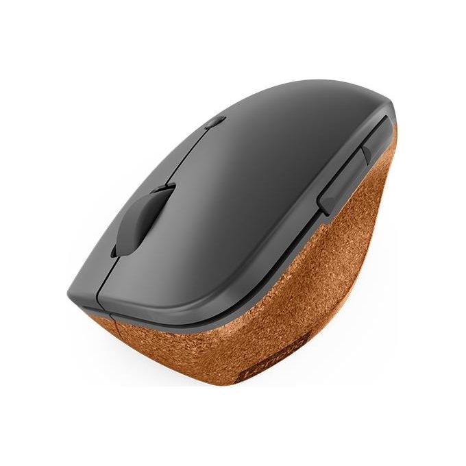 Lenovo 4Y51C33792 Go Mouse Verticale Ergonomico Wireless RF 2400 DPI 6 Tasti per Ufficio colore Grigio