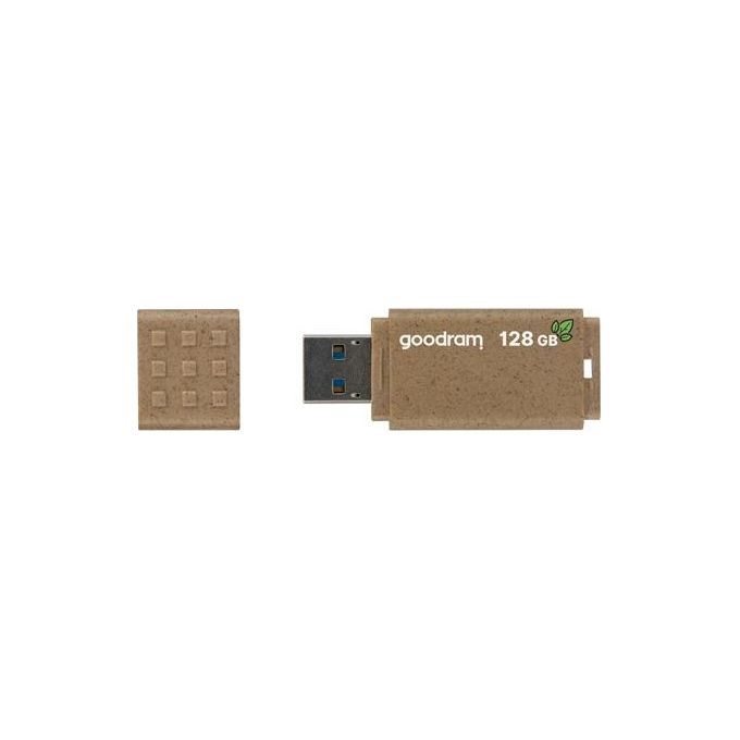 Goodram UME3-1280EFR11 UME3 Eco Friendly Chiavetta USB 128 GB USB tipo A 3.2 Gen 1 60 MB-s colore Marrone