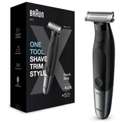 Braun XT5100 Serie X Rasoio elettrico regolabarba bagnato e secco 5 pettini 1-5 mm colore Nero