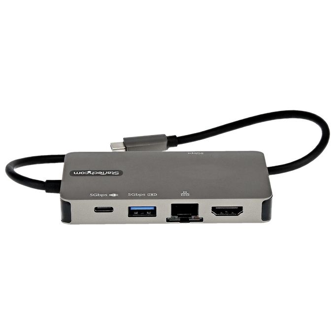 StarTech DKT30CHVPD2 Adattatore multiporta USB-C HDMI 4K 30 Hz VGA 1080p 3 porte USB 100W Power Delivery Gigabit Ethernet colore Nero Grigio