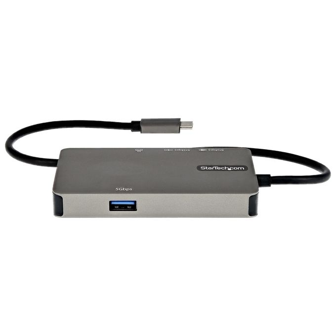 StarTech DKT30CHVPD2 Adattatore multiporta USB-C HDMI 4K 30 Hz VGA 1080p 3 porte USB 100W Power Delivery Gigabit Ethernet colore Nero Grigio