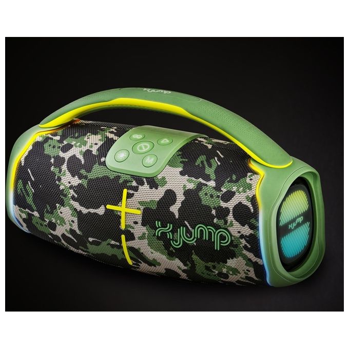 X JUMP 0XJ15003 XJ 150 Altoparlante portatile stereo 60 W Bluetooth IPX5 MicroSD USB Type-C colore Verde