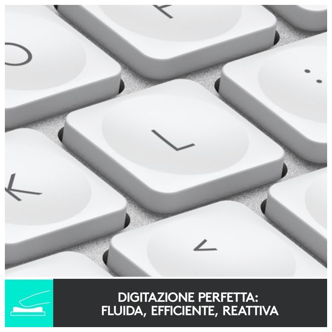 Logitech 920-010489 MX Keys Mini Tastiera Wireless Compatta QWERTY Italiano Bluetooth LED Ricaricabile USB-C colore Grigio