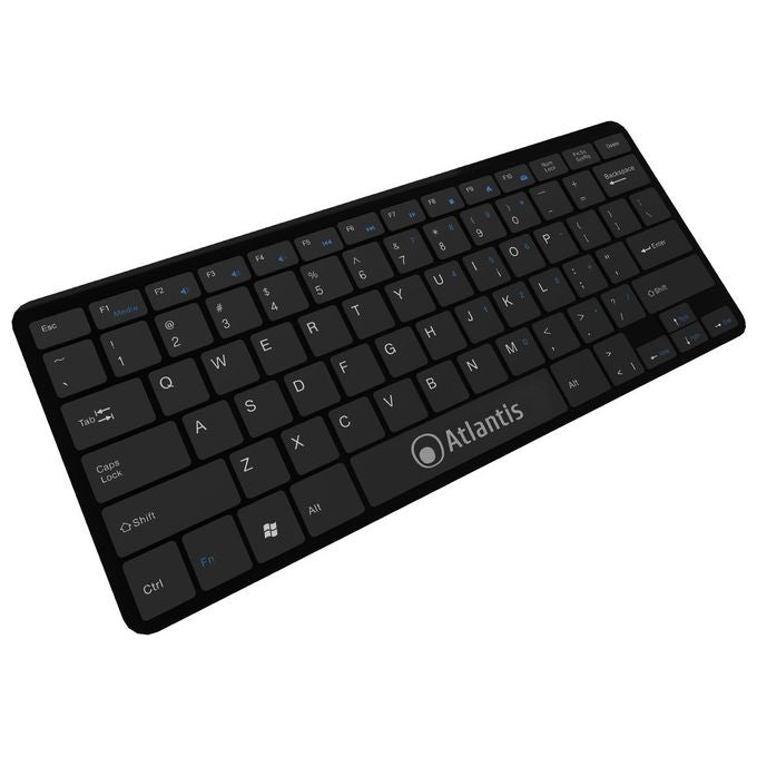 Atlantis Argo Tastiera Ultraslim 78 Tasti USB Tasti Chocolate Nero