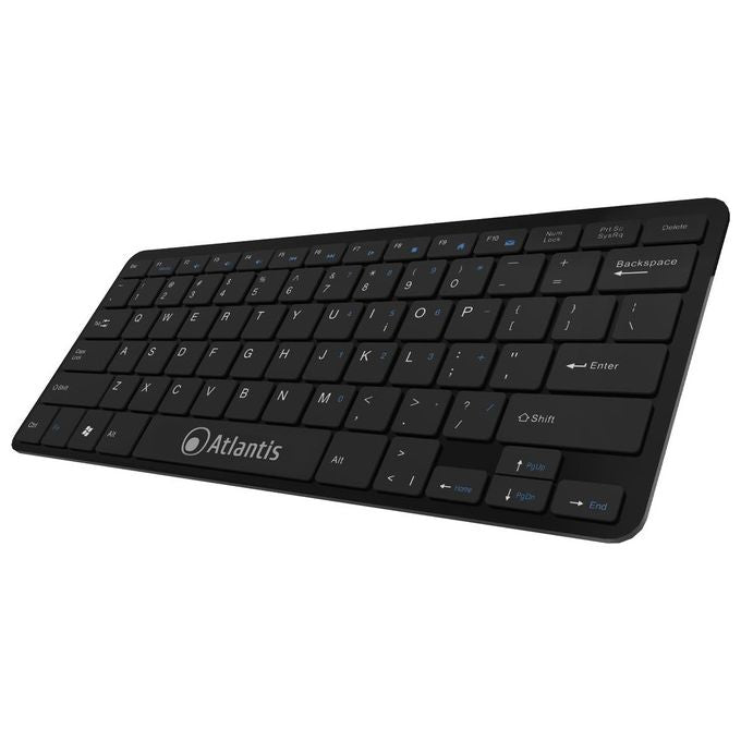 Atlantis Argo Tastiera Ultraslim 78 Tasti USB Tasti Chocolate Nero