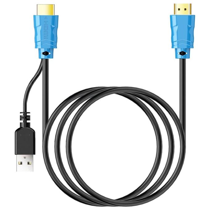 Atlantis Deviatore Kvm Hdmi Switch Usb a 2 Porte con 2 Cavi di Collegamento