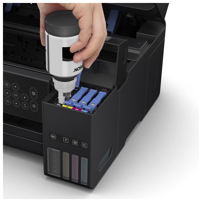 Epson C11CJ63405 EcoTank ET-2850 Stampante Multifunzione Inkjet A4 3 in 1 Serbatoi Ricaricabili Wi-Fi USB 5760x1440 DPI colore Nero
