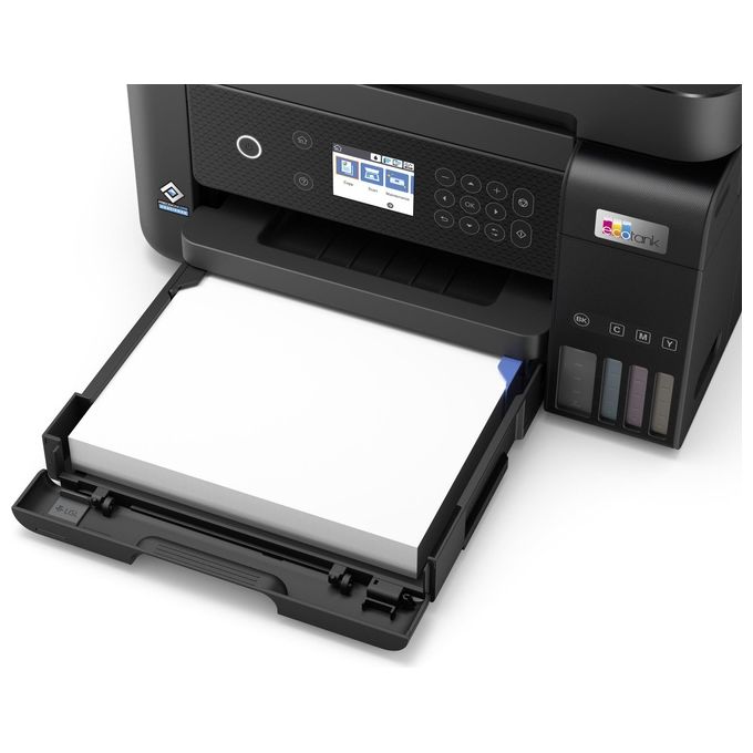 Epson C11CJ61402 EcoTank ET-3850 Stampante Multifunzione Inkjet A4 Stampa Copia Scansione Wi-Fi Ethernet ADF Fronte Retro colore Nero