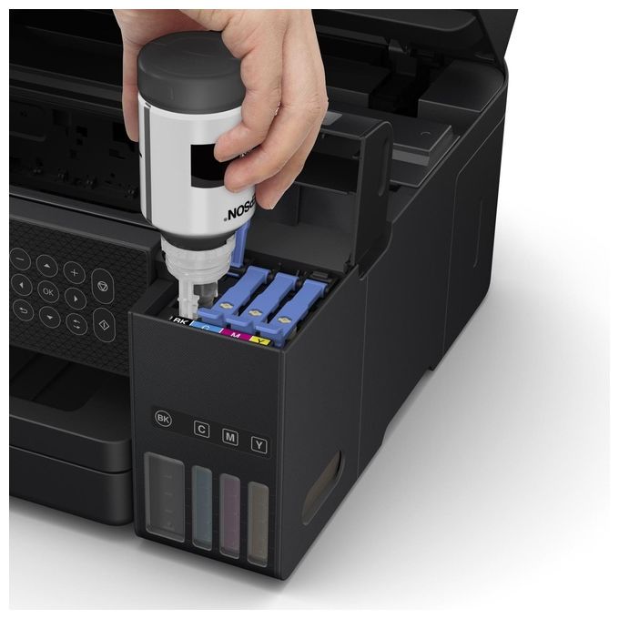Epson C11CJ61402 EcoTank ET-3850 Stampante Multifunzione Inkjet A4 Stampa Copia Scansione Wi-Fi Ethernet ADF Fronte Retro colore Nero