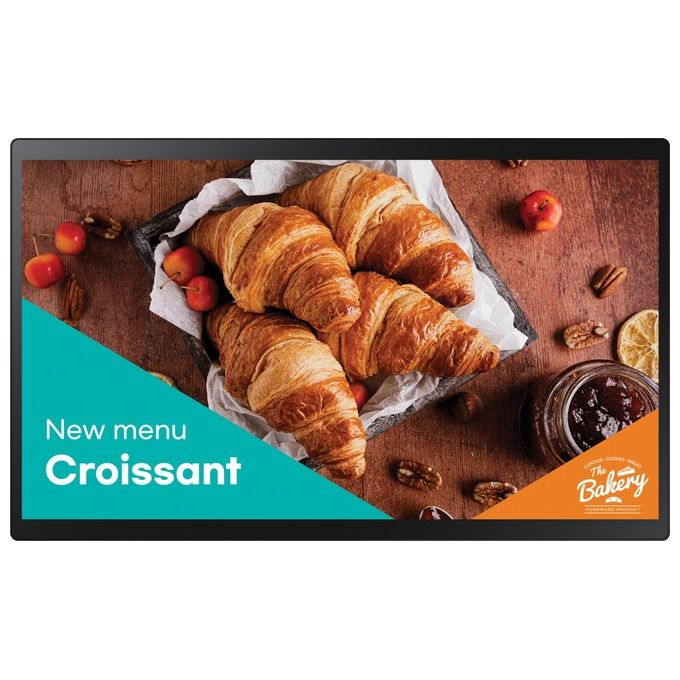 Samsung LH24QBCTBGCXEN QB24C-T Display Touch Segnaletica Digitale 24'' Full HD 250 cd-m² Tizen Wi-Fi colore Nero