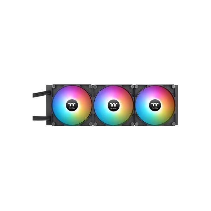 Thermaltake CL-W386-PL14SW-A TH420 V2 Ultra ARGB Sync Raffreddatore di liquidi tutto in uno 420 mm con display LCD 3 ventole da 140 mm colore Nero