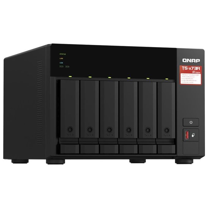 QNAP TS-H1277AXU-RP-R7-32G TS-H1277AXU-RP NAS Rack 2U 12 alloggiamenti AMD Ryzen 7700 32 GB DDR5 QuTS hero 2x10GbE 2x2.5GbE colore Nero