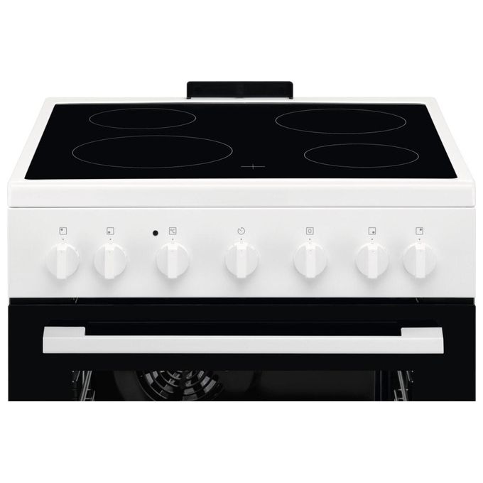 Electrolux LKR620066W Cucina Elettrica Libera Installazione Piano Vetroceramica 4 Zone Forno 57 L Classe A (60x60x86 cm) colore Bianco