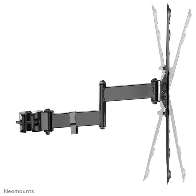 Neomounts FL40-450BL14 Supporto Palo per TV 32-55 Pollici VESA 75x75 a 400x400 Inclinabile e Girevole 180° colore Nero