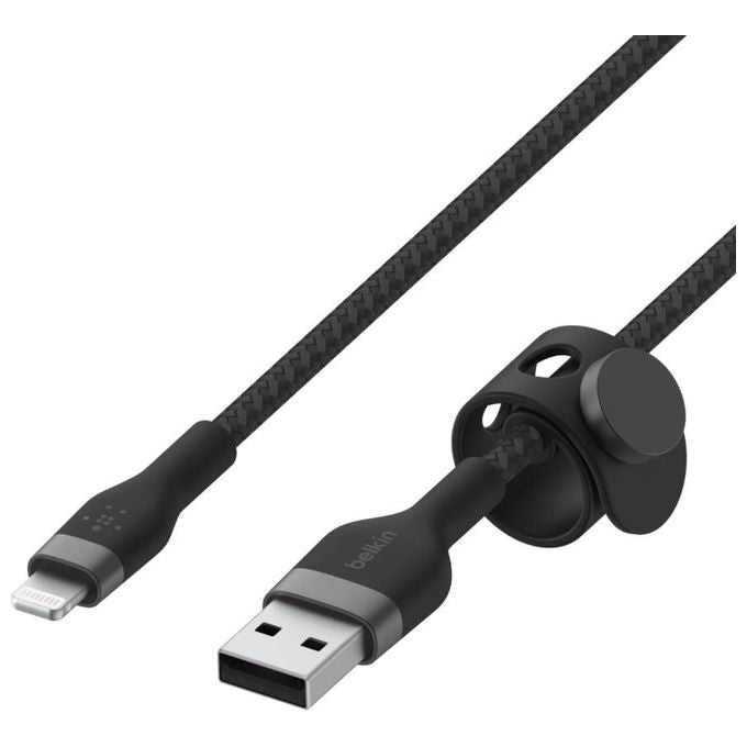 Belkin BoostCharge Cavo Flex Lightning-Usb-A 3mt Nero