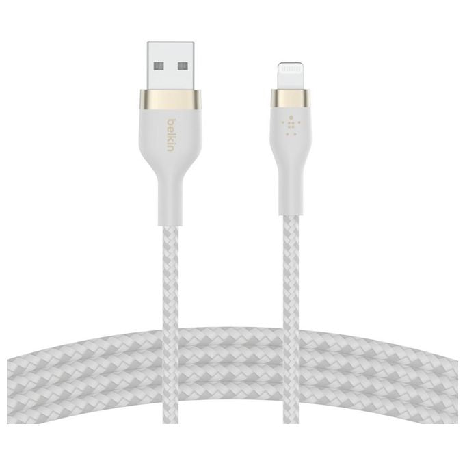 Belkin BoostCharge Flex Cavo Lightning-Usb-A 1mt Bianco