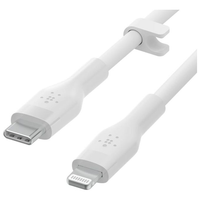 Belkin CAA009BT3MWH Cavo Silicone USB C a Lightning 3 m colore Bianco