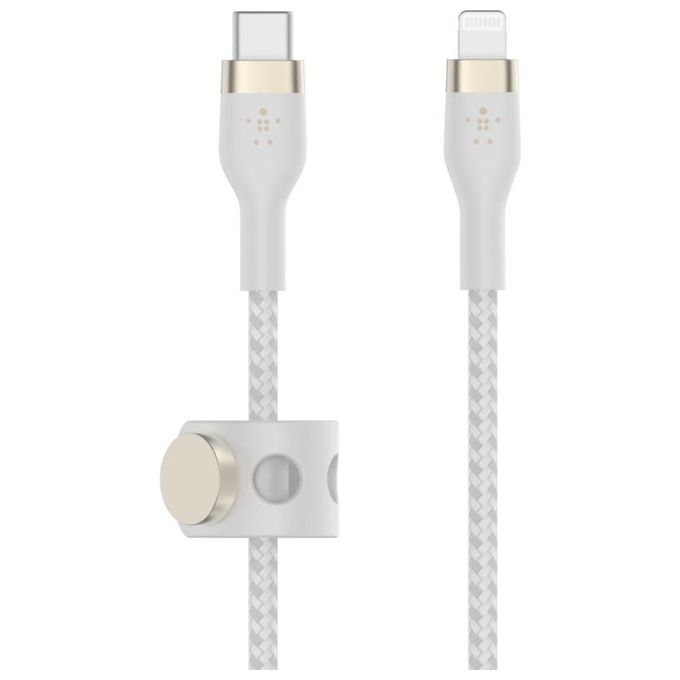 Belkin CAA011BT2MWH BoostCharge Pro Flex Cavo USB C a Lightning 2 m 20 W Power Delivery certificato MFi colore Bianco