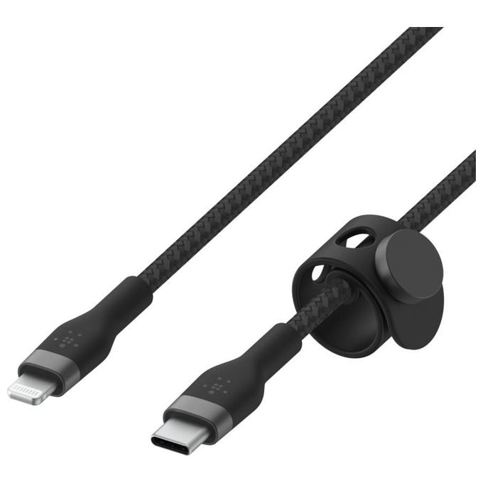 Belkin CAA011BT2MBK Cavo USB-C Lightning MFi 15W Ricarica e Sincronizzazione 2 m Silicone colore Nero