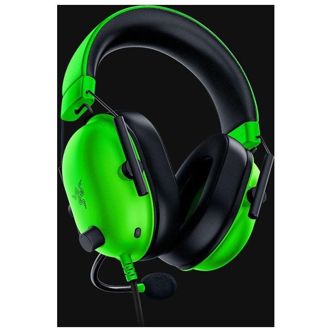 Razer RZ04-03240600-R3M1 BlackShark V2 X Auricolare Cablato A Padiglione Gaming Driver TriForce 50 mm Microfono HyperClear Cancellazione Rumore Passivo 1 3 m colore Verde Nero