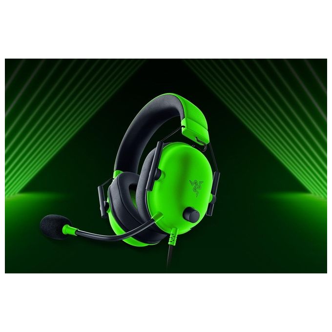 Razer RZ04-03240600-R3M1 BlackShark V2 X Auricolare Cablato A Padiglione Gaming Driver TriForce 50 mm Microfono HyperClear Cancellazione Rumore Passivo 1 3 m colore Verde Nero