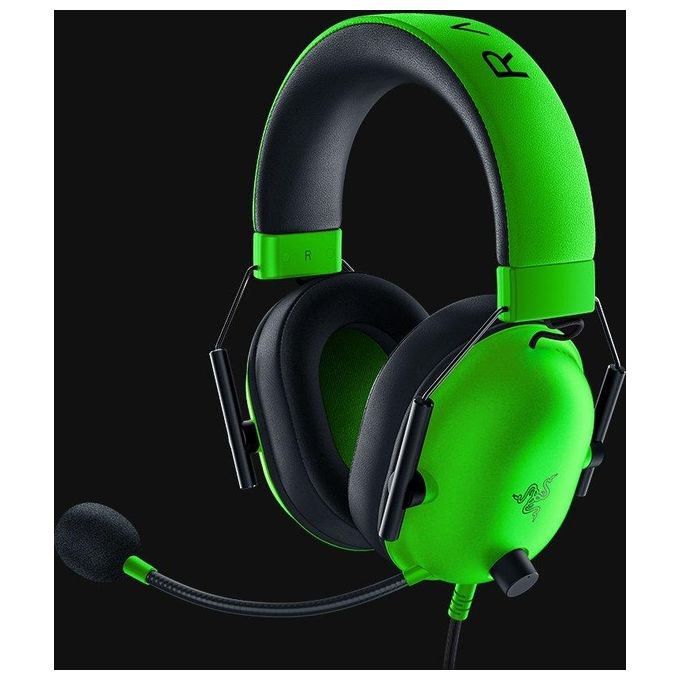 Razer RZ04-03240600-R3M1 BlackShark V2 X Auricolare Cablato A Padiglione Gaming Driver TriForce 50 mm Microfono HyperClear Cancellazione Rumore Passivo 1 3 m colore Verde Nero