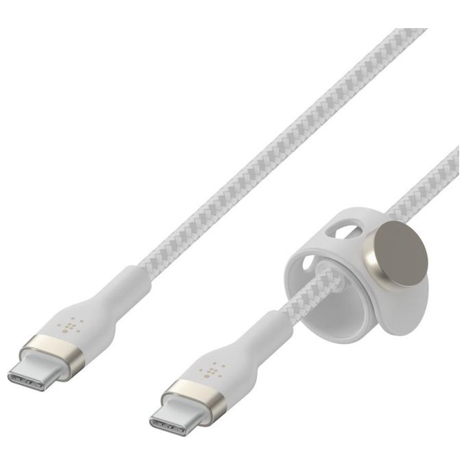 Belkin CAB011BT1MWH BOOST CHARGE PRO Flex Cavo USB-C USB-C 2.0 Silicone 60W 1 m colore Bianco