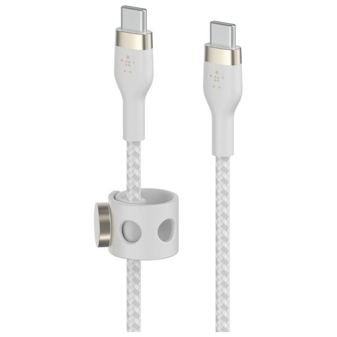 Belkin CAB011BT2MWH BOOST↑CHARGE PRO Flex Cavo USB C a USB C 2 m Bianco