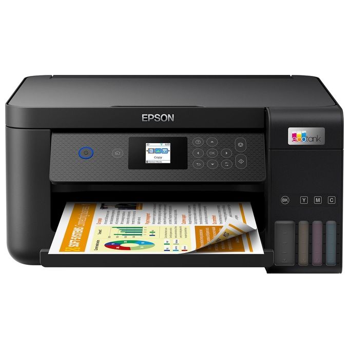Epson C11CJ63405 EcoTank ET-2850 Stampante Multifunzione Inkjet A4 3 in 1 Serbatoi Ricaricabili Wi-Fi USB 5760x1440 DPI colore Nero