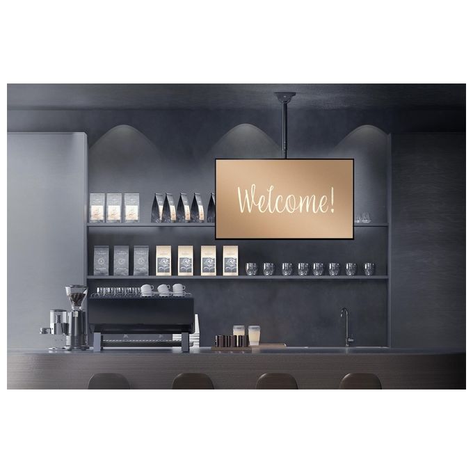 Digitus DN-97667-2U Supporto da Soffitto Universale per TV 37'' 70'' 50 Kg VESA 600x400 Rotazione 360° colore Nero