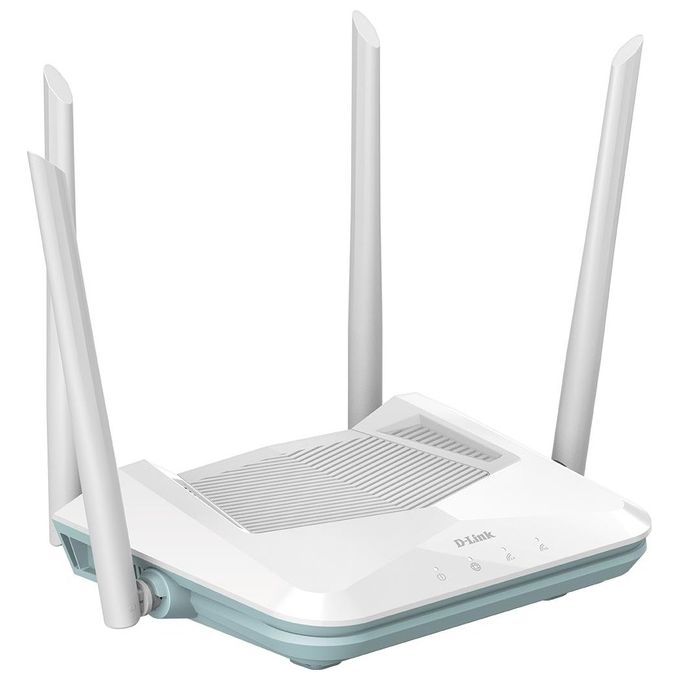 D-Link, Router Wireless, Dual-Band Gigabit Ethernet, AX1500, Bianco