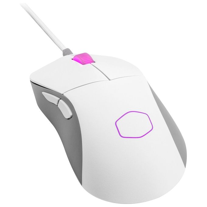Cooler Master MM730 Mouse Gaming Ottico 16000 DPI Switch Ottici RGB 48g cavo Ultraweave colore Bianco
