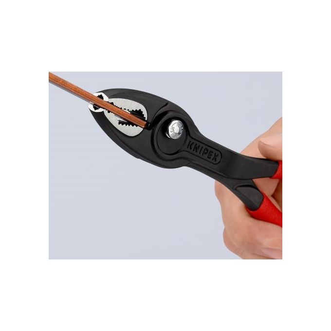 Knipex TwinGrip Pinza a Presa Frontale Bonderizzata Nera Rivestiti in Resina Sintetica Antiscivolo 200mm