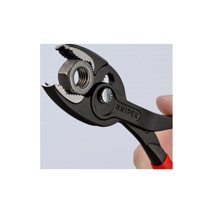 Knipex TwinGrip Pinza a Presa Frontale Bonderizzata Nera Rivestiti in Resina Sintetica Antiscivolo 200mm
