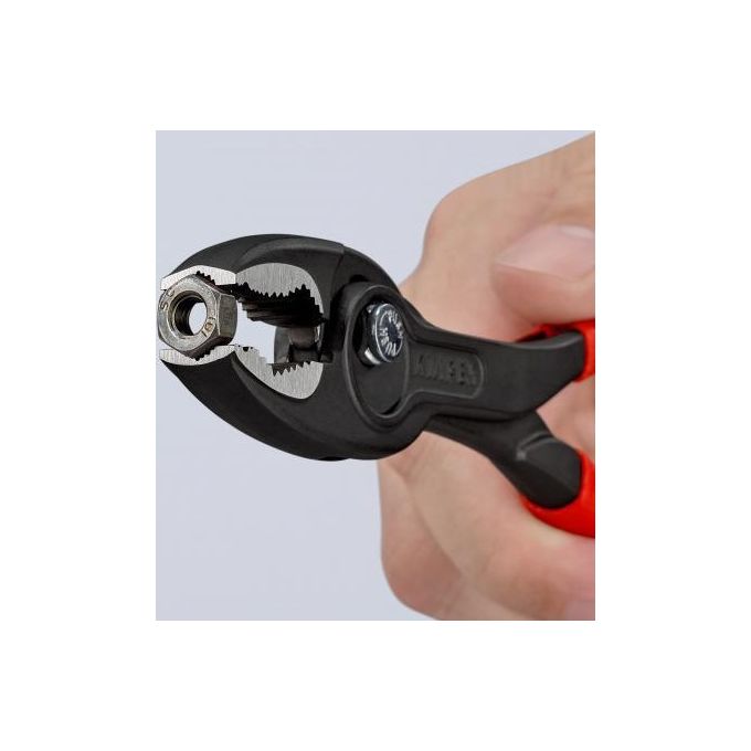 Knipex TwinGrip Pinza a Presa Frontale Bonderizzata Nera Rivestiti in Resina Sintetica Antiscivolo 200mm