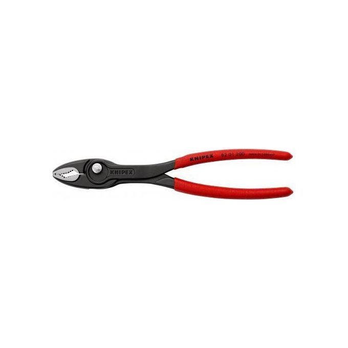 Knipex TwinGrip Pinza a Presa Frontale Bonderizzata Nera Rivestiti in Resina Sintetica Antiscivolo 200mm