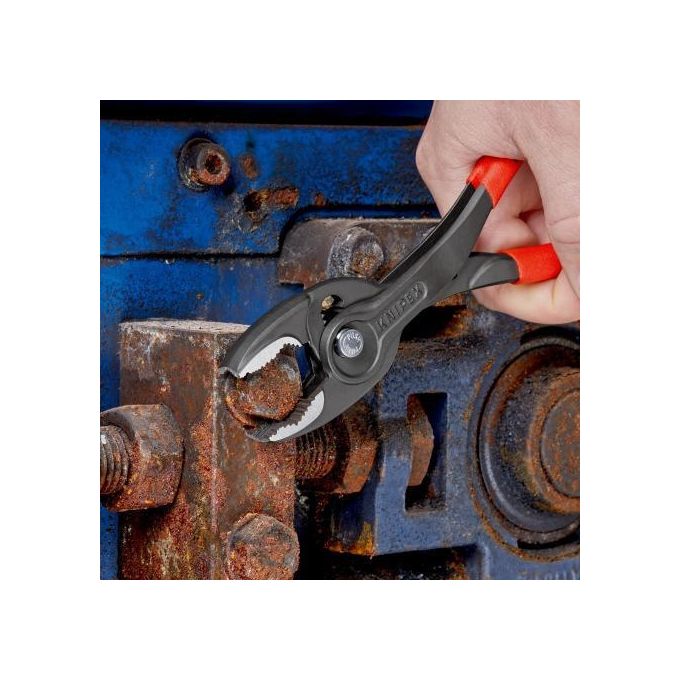 Knipex TwinGrip Pinza a Presa Frontale Bonderizzata Nera Rivestiti in Resina Sintetica Antiscivolo 200mm