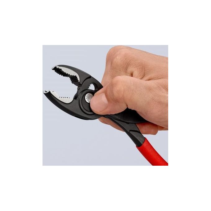 Knipex TwinGrip Pinza a Presa Frontale Bonderizzata Nera Rivestiti in Resina Sintetica Antiscivolo 200mm