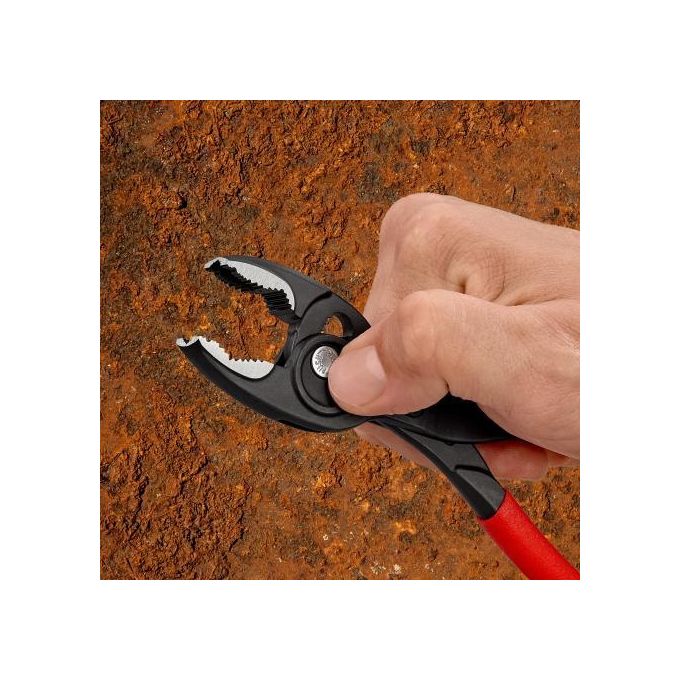 Knipex TwinGrip Pinza a Presa Frontale Bonderizzata Nera Rivestiti in Resina Sintetica Antiscivolo 200mm