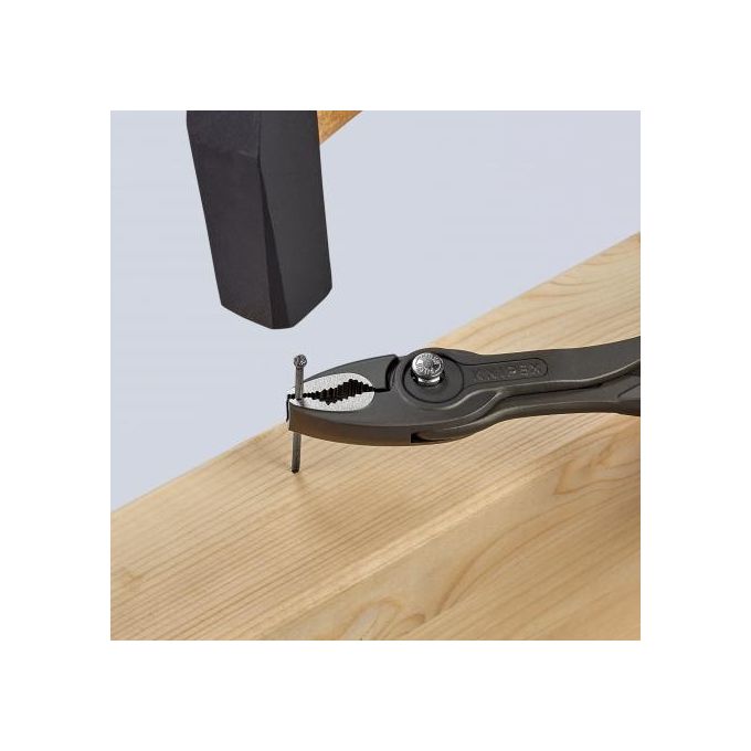 Knipex TwinGrip Pinza a Presa Frontale Bonderizzata Nera Rivestiti in Resina Sintetica Antiscivolo 200mm