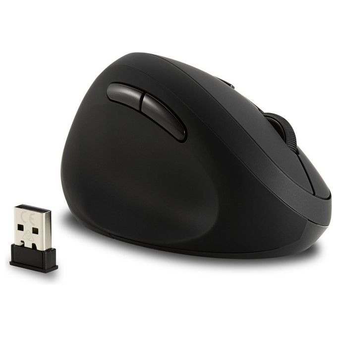 Kensington K79810WW Pro Fit Mouse Wireless Ergonomico per Mancini 6 Pulsanti 3 Impostazioni DPI 800 1200 1600 colore Nero