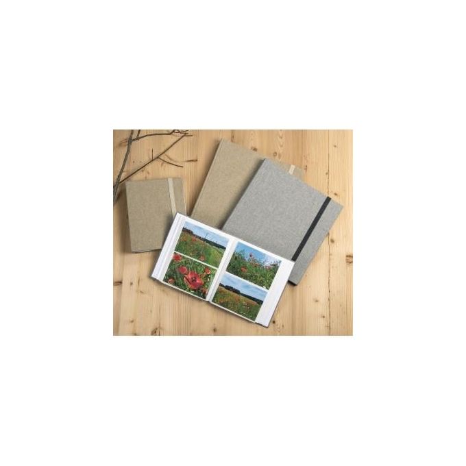 Hama Jumbo Album Fotografico in Tessuto Grigio 30x30 60 Pagine Bianche