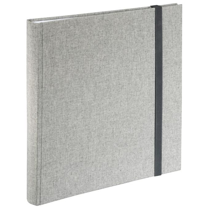 Hama Jumbo Album Fotografico in Tessuto Grigio 30x30 60 Pagine Bianche