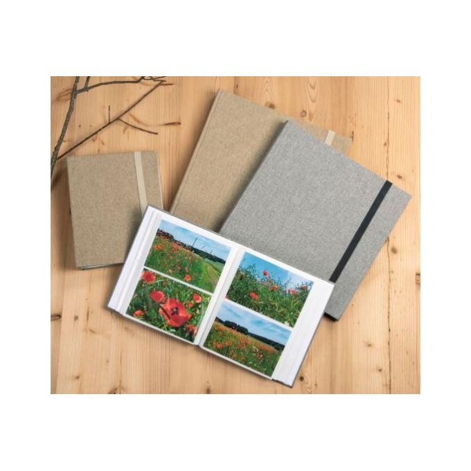 Hama Jumbo Album Fotografico in Tessuto Beige 30x30cm 60 Pagine Bianche