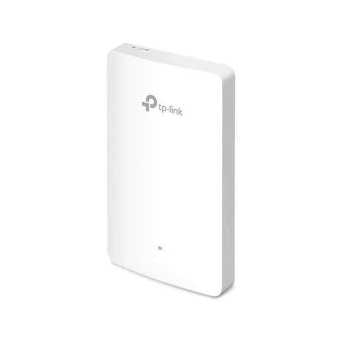 TP-Link EAP615-WALL Omada Access Point Wi-Fi 6 AX1800 Dual Band 1774 Mbit-s PoE 4 Porte Gigabit colore Bianco