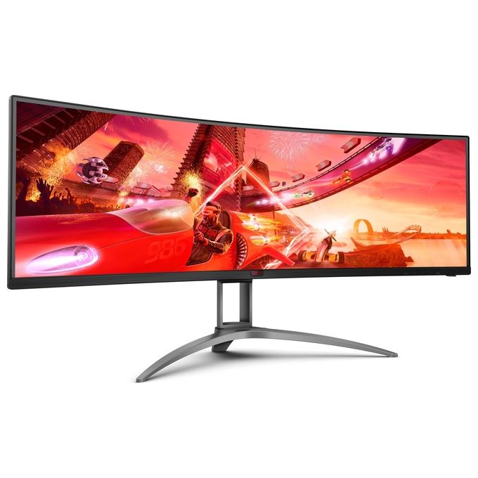 AOC AG493UCX2 Monitor PC 49'' 5120x1440 165Hz FreeSync Premium Pro HDR400 colore Nero
